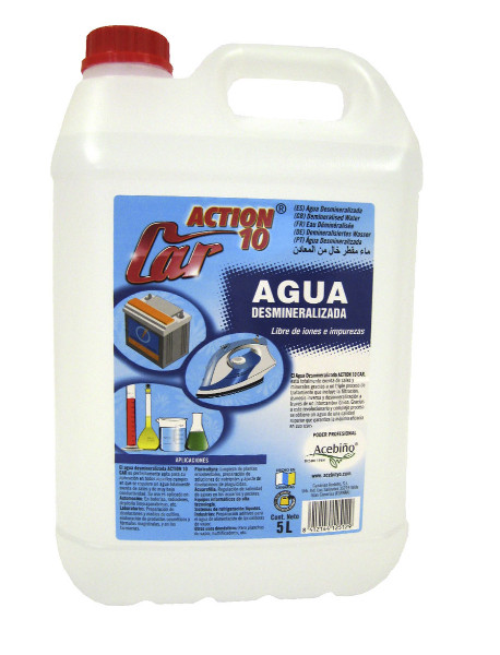 AGUA DESMINERALIZADA ACTION 10 CAR 5L.