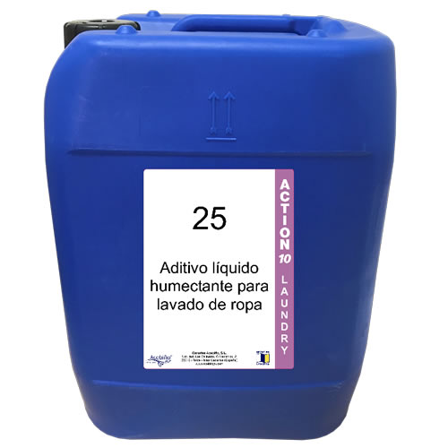 25 ACTION 10 LAUNDRY 20 LITROS