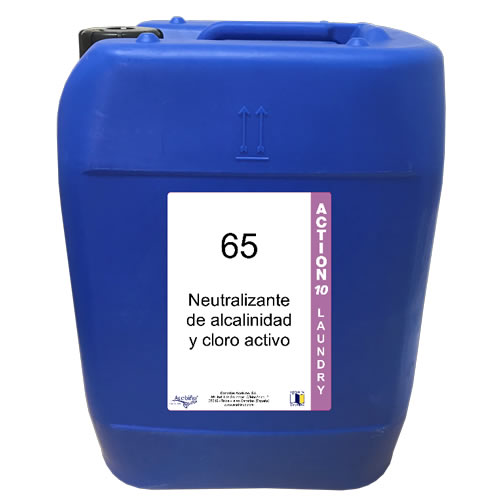 65 ACTION 10 LAUNDRY 20 LITROS