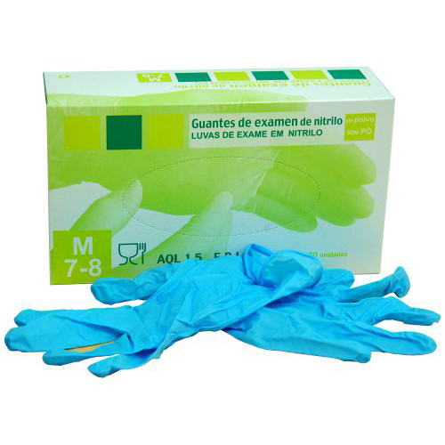 GUANTES NITRILO AZUL T/PEQ. (10X100)