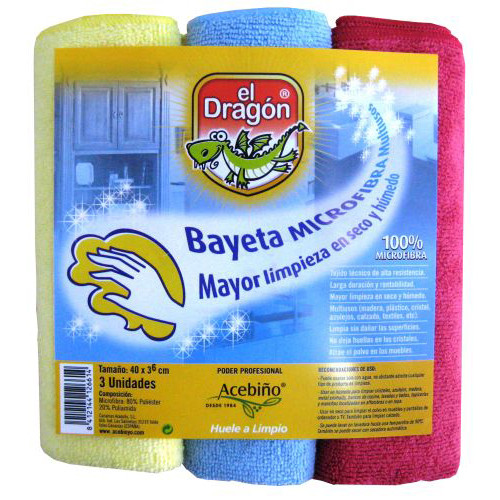 BAYETA MICROFIBRA MULTI. EL DRAGON X 3