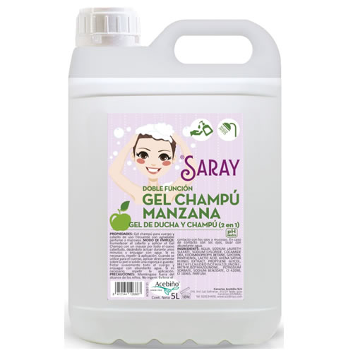 GEL CHAMPU SARAY MANZANA 5 LIT.